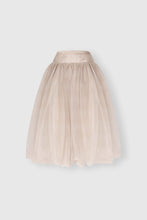 Load image into Gallery viewer, Balloon organza skirt with melange texture and structured waistband
