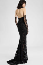 Load image into Gallery viewer, Mermaid gown in Chantilly lace with tonal crystals
