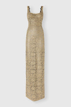 Load image into Gallery viewer, Mermaid gown in tulle with lamé Rebrodé embroidery
