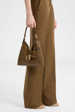 Load image into Gallery viewer, Clio Mini Hobo Bag in Loden Green Vintage Nappa Shearling
