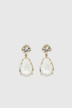 Load image into Gallery viewer, Faceted crystal drop earrings
