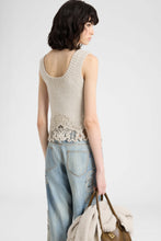 Load image into Gallery viewer, Pure cashmere top with lace trim
