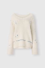 Load image into Gallery viewer, Pure Cashmere Sweater with Handcrafted Couture Embroidery

