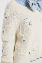 Load image into Gallery viewer, Pure Cashmere Sweater with Handcrafted Couture Embroidery
