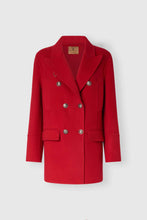 Load image into Gallery viewer, Double-Breasted Wool Double Peacoat with Heraldic Buttons
