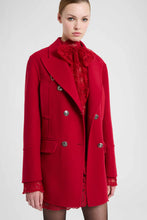 Load image into Gallery viewer, Double-Breasted Wool Double Peacoat with Heraldic Buttons
