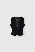 Load image into Gallery viewer, Tailored cady waistcoat with satin lapels
