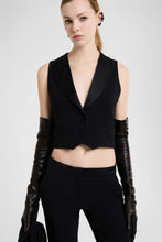 Load image into Gallery viewer, Tailored cady waistcoat with satin lapels
