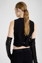 Load image into Gallery viewer, Tailored cady waistcoat with satin lapels
