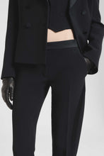 Load image into Gallery viewer, Tailored smoking trousers with satin side stripe
