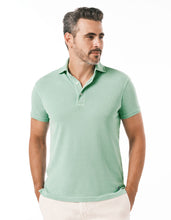 Load image into Gallery viewer, SUPIMA GARMENT DYED PIQUE POLO AQUA MARINE
