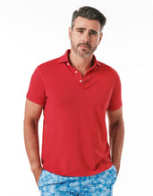 Load image into Gallery viewer, SUPIMA GARMENT DYED PIQUE POLO RED
