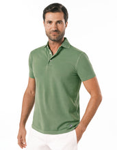 Load image into Gallery viewer, SUPIMA GARMENT DYED PIQUE POLO SAGE
