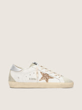 Load image into Gallery viewer, Super-Star Leather Upper Suede Toe and Spur Glitter Star Laminated Heel Metal Lettering
