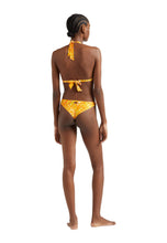 Load image into Gallery viewer, Halter Bikini Top Palm Leaves
