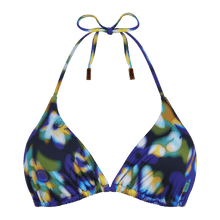 Load image into Gallery viewer, Triangle Bikini Top Frangipanier Trouble
