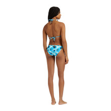 Load image into Gallery viewer, Side Tie Bikini Bottom Poppies
