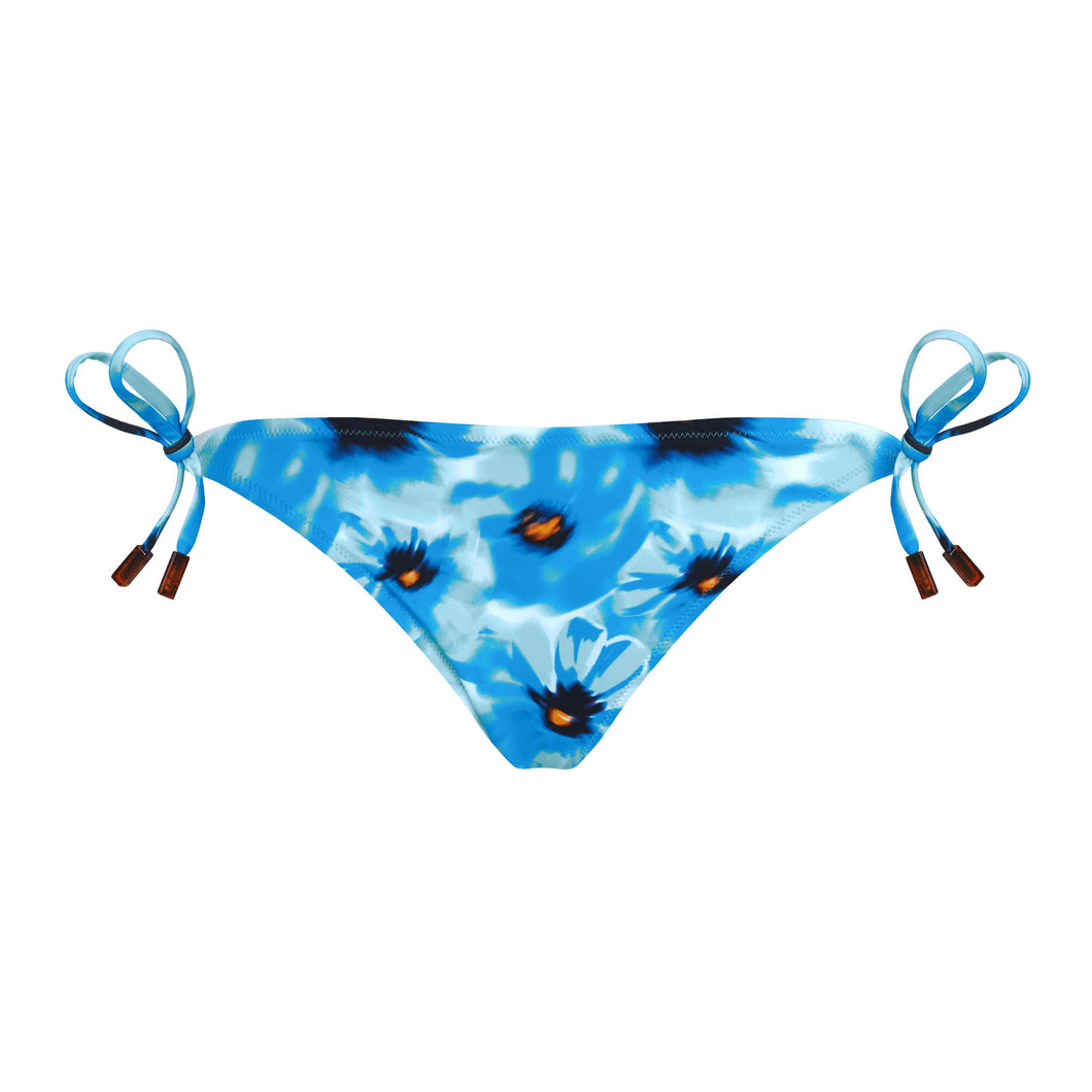 Side Tie Bikini Bottom Poppies