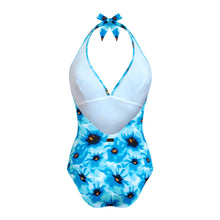 Load image into Gallery viewer, Halter One-piece swimsuit Poppies
