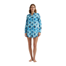 Load image into Gallery viewer, Cotton Voile Shirt Dress Poppies
