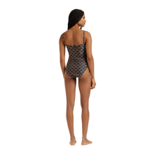Load image into Gallery viewer, Bustier One-piece swimsuit Turtles Chains
