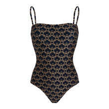 Load image into Gallery viewer, Bustier One-piece swimsuit Turtles Chains
