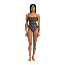 Load image into Gallery viewer, Bustier One-piece swimsuit Turtles Chains
