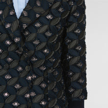 Load image into Gallery viewer, Double-breasted tweed blazer
