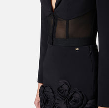 Load image into Gallery viewer, Jacket in crêpe and tulle fabrics
