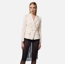 Load image into Gallery viewer, Crêpe jacket with satin details
