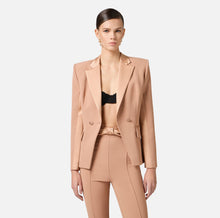 Load image into Gallery viewer, Crêpe jacket with satin lapels
