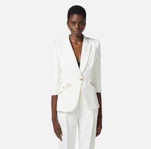 Load image into Gallery viewer, Jacket in lightweight double-layer crêpe fabric with logoed buttons
