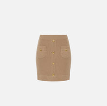 Load image into Gallery viewer, Skirt in knit fabric with pockets and logoed buttons
