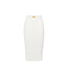 Load image into Gallery viewer, Skirt in ribbed knit fabric with belt

