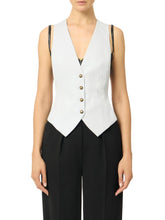 Load image into Gallery viewer, Cotton gabardine waistcoat
