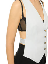 Load image into Gallery viewer, Cotton gabardine waistcoat
