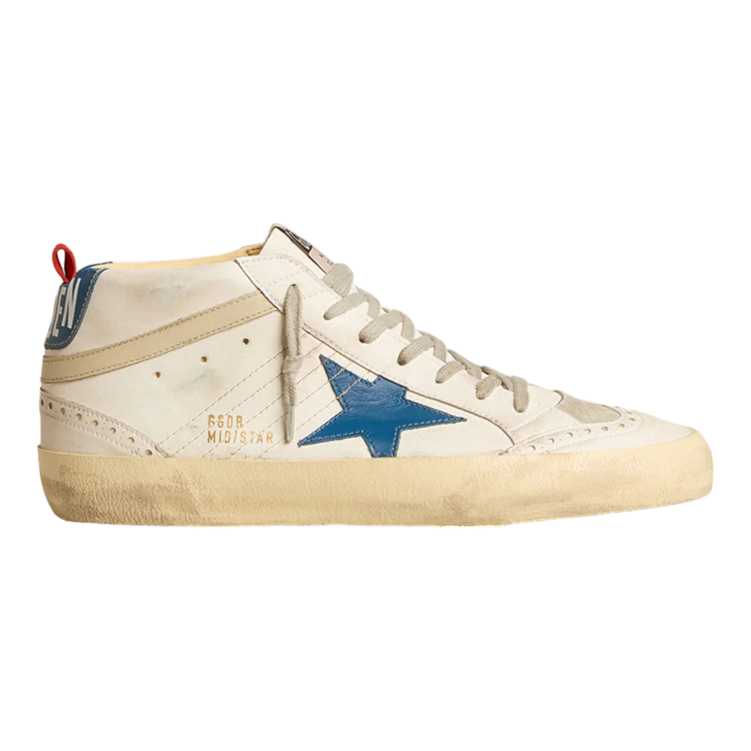 Golden Goose Mid Star Bio based Upper Suede Toe Leather Star and Wave GMF00122.F004765.82374