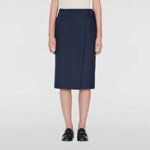 Load image into Gallery viewer, Stretch wool pencil skirt
