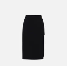 Load image into Gallery viewer, Midi skirt in stretch crêpe fabric with shorts
