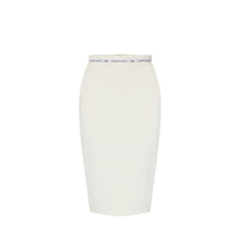 Load image into Gallery viewer, Skirt in crêpe fabric with logo ribbon
