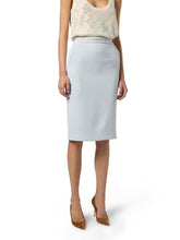 Load image into Gallery viewer, Skirt in crêpe fabric with logo ribbon
