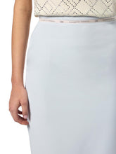 Load image into Gallery viewer, Skirt in crêpe fabric with logo ribbon
