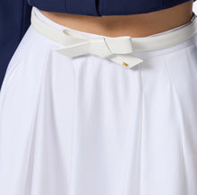 Load image into Gallery viewer, Satin skirt with belt
