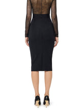 Load image into Gallery viewer, Skirt in bi-elastic fabric with jewel logo
