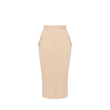 Load image into Gallery viewer, Skirt in bi-elastic fabric with jewel logo
