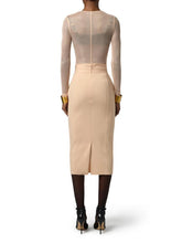 Load image into Gallery viewer, Skirt in bi-elastic fabric with jewel logo
