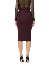 Load image into Gallery viewer, Skirt in bi-elastic fabric with jewel logo
