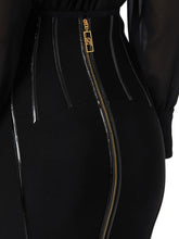 Load image into Gallery viewer, Skirt in neoprene fabric with corset details
