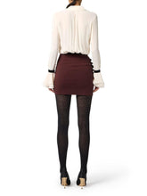 Load image into Gallery viewer, Skirt in lightweight crêpe fabric with jewel buttons
