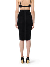 Load image into Gallery viewer, Lightweight jersey skirt with draping
